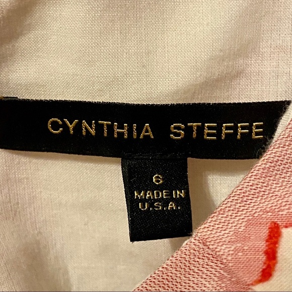 Cynthia Steffe pink cream one shoulder dress 6‎ - Picture 8 of 9